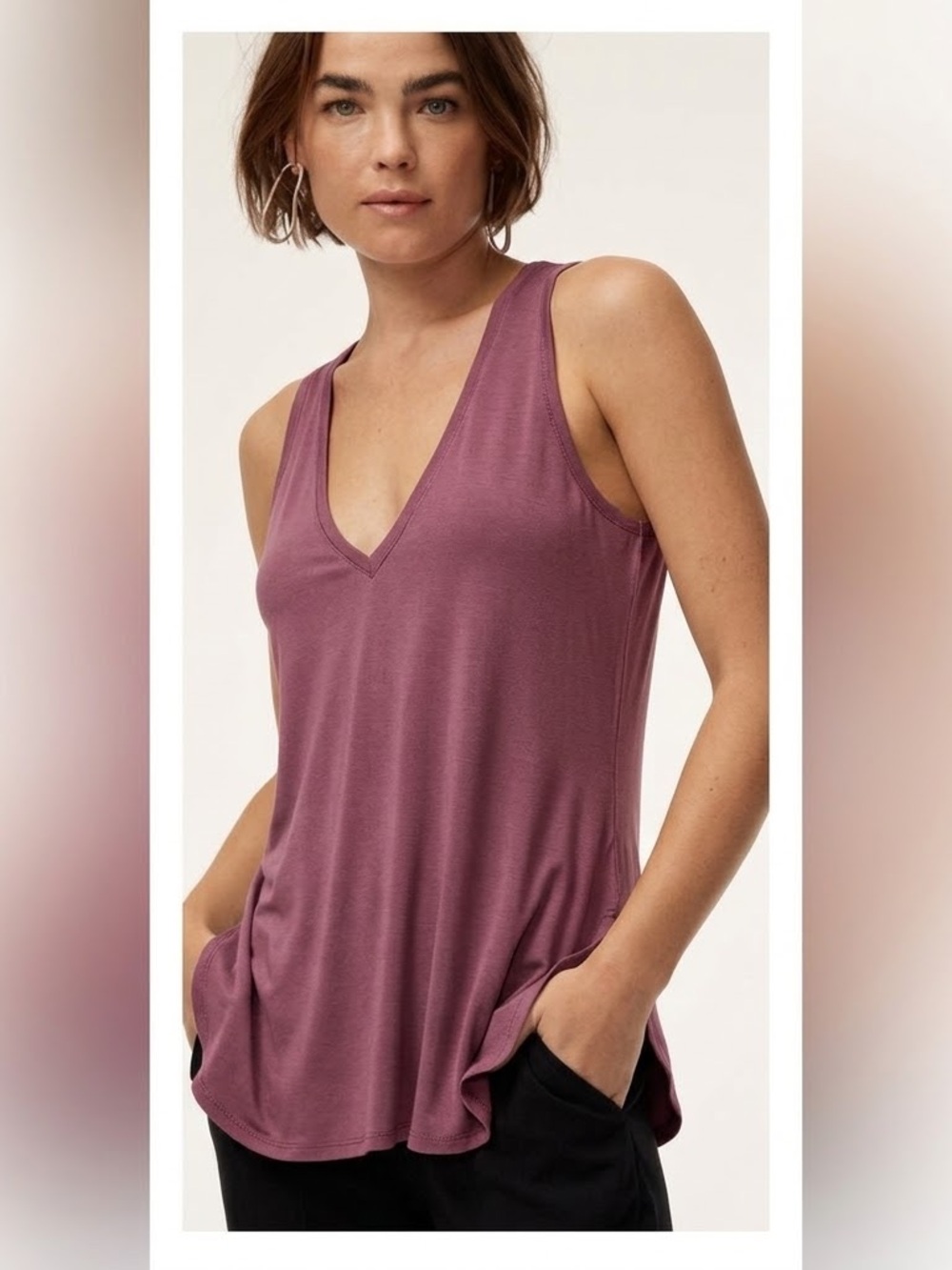 Aritzia Babaton Mauve Zayn Tank | Size Large